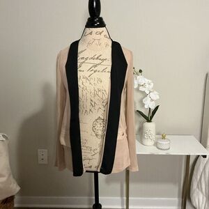 Chic Women's Blazer with Black Trim